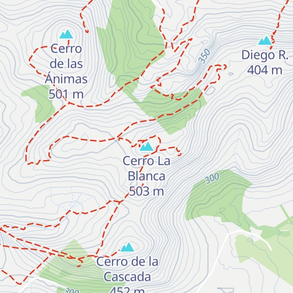 Map of Cerro La Blanca