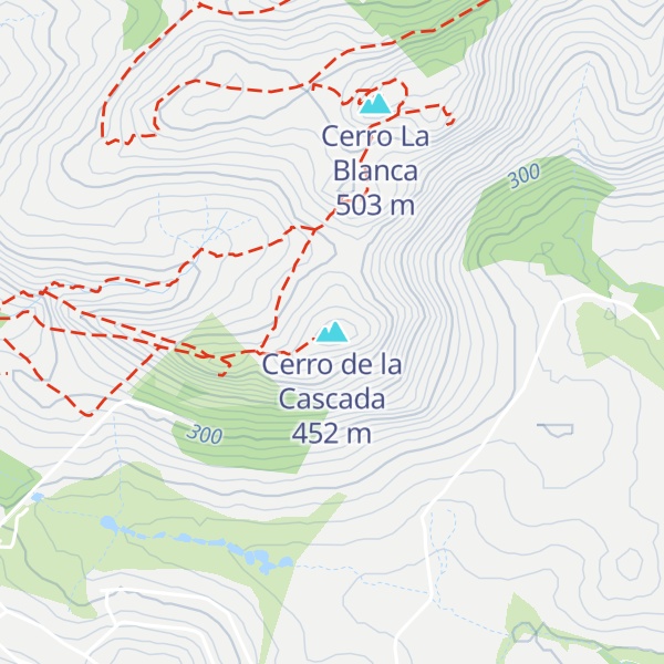 Map of Cerro de la Cascada