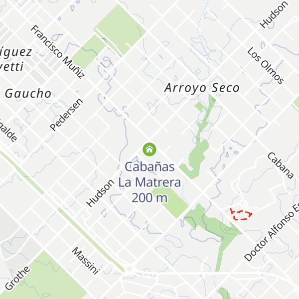 Map of Cabañas La Matrera