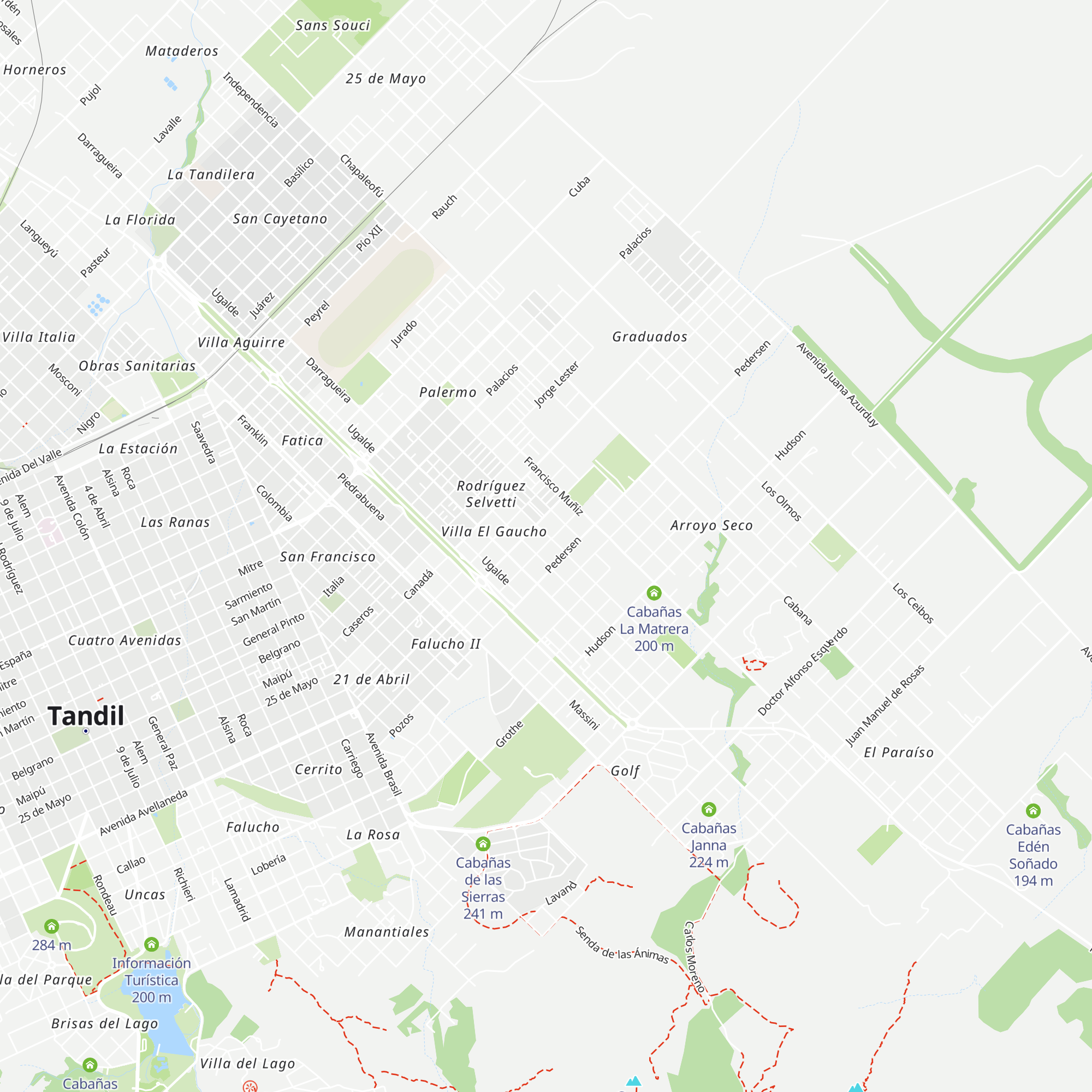 Cabañas "El Edén" map