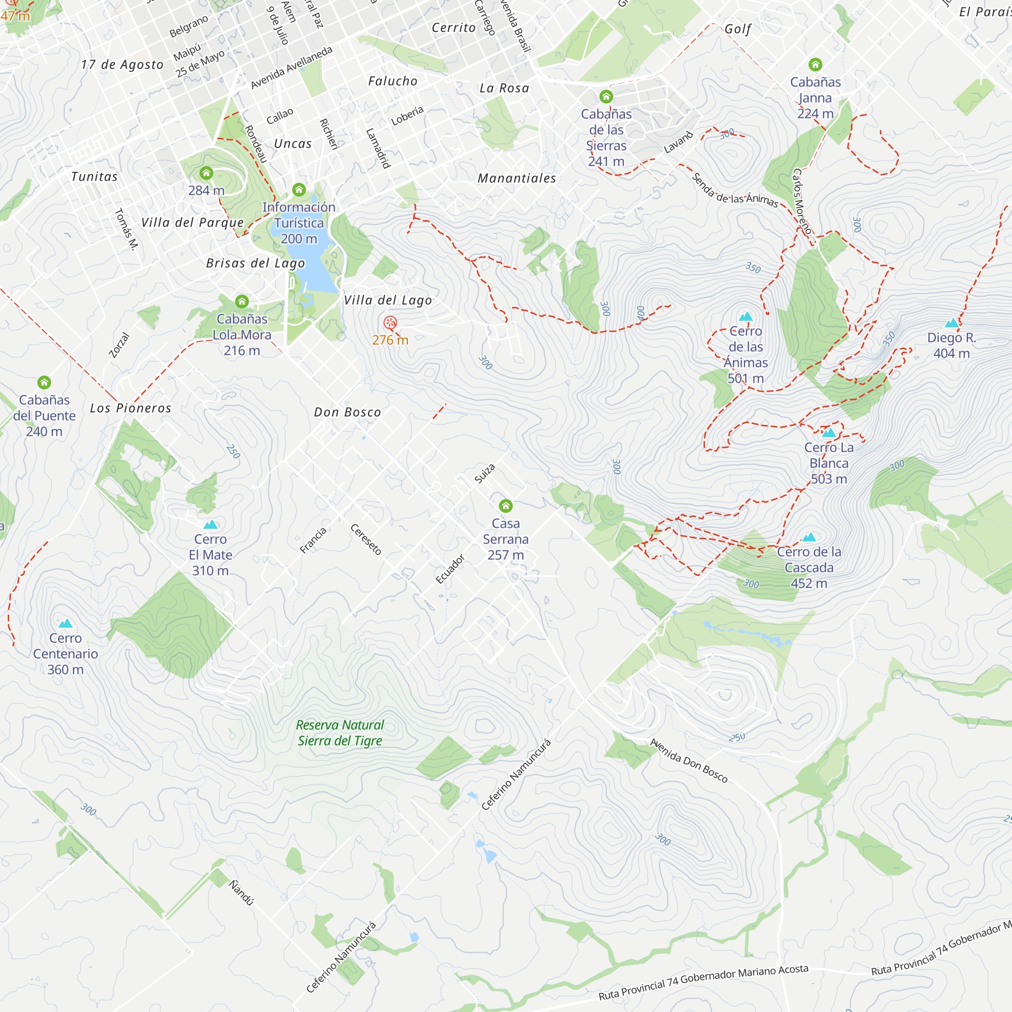 Casa Serrana map