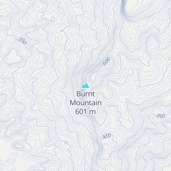 Map of Burnt Mountain