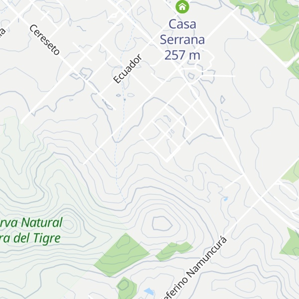 Map of Refugio del Valle