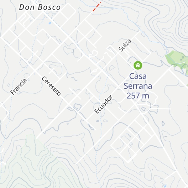 Map of Cabañas, El Molino, 4 rocas