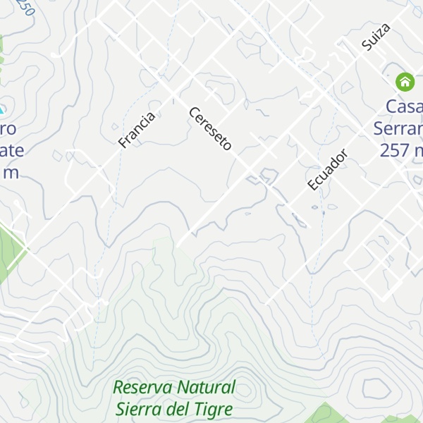 Map of Cabañas La Casa de Campo