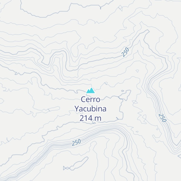 Map of Cerro Yacubina