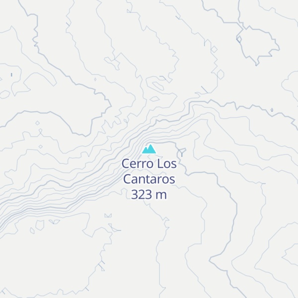Map of Cerro Los Cantaros