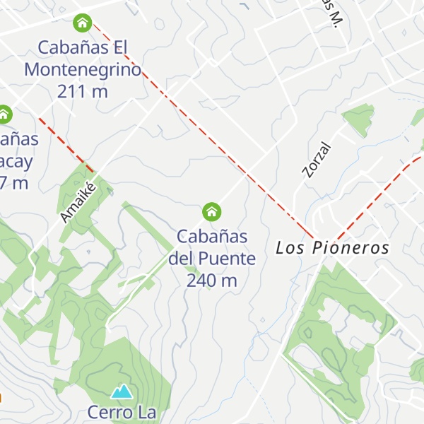 Map of Cabañas del Puente