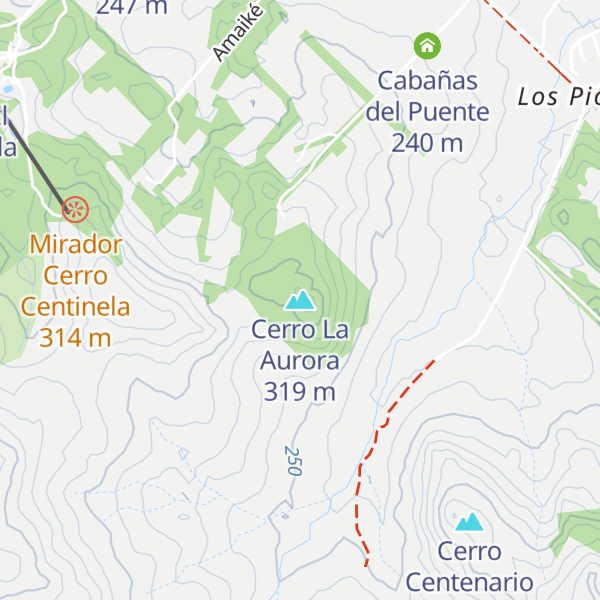 Map of Cerro La Aurora