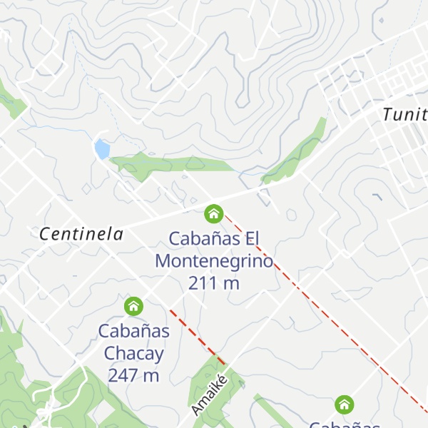 Map of Cabañas El Montenegrino