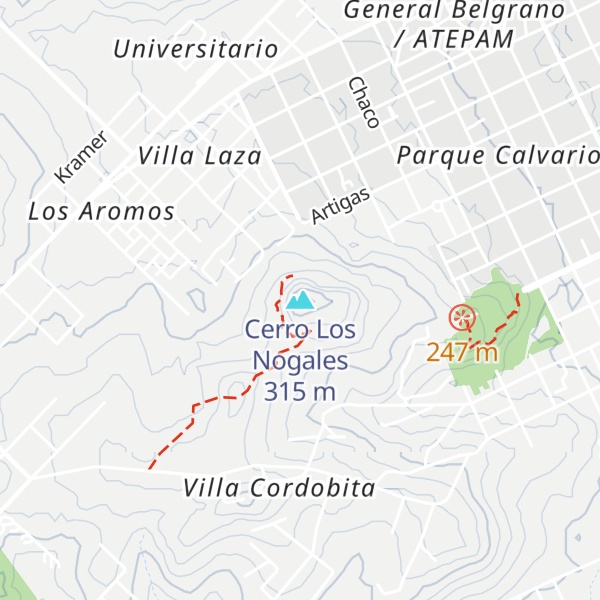 Map of Cerro Los Nogales