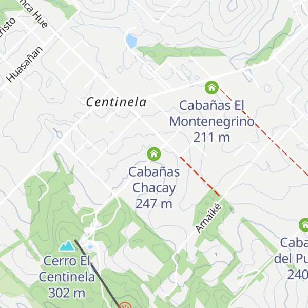 Map of Cabañas Chacay