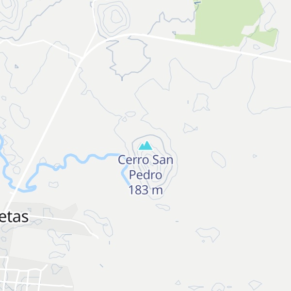 Map of Cerro San Pedro