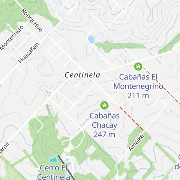 Map of Cabañas Casa Alpina