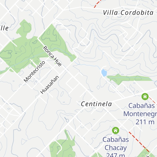 Map of Cabañas Chacra El Centinela