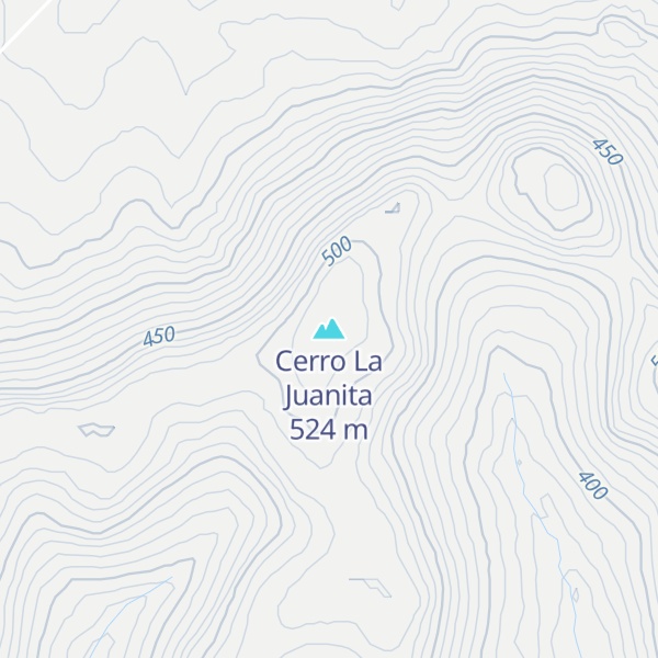 Map of Cerro La Juanita