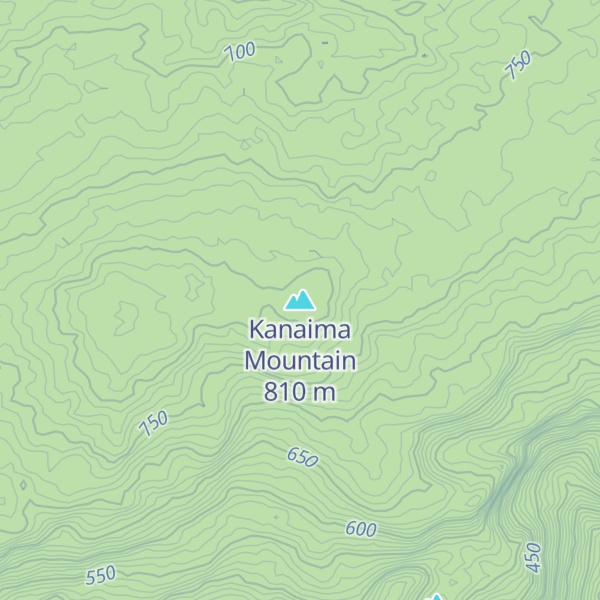 Map of Kanaima Mountain