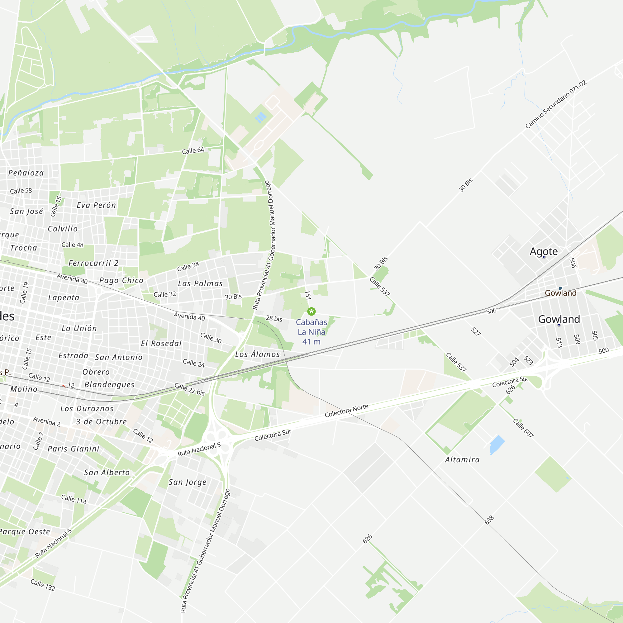Cabañas La Niña map