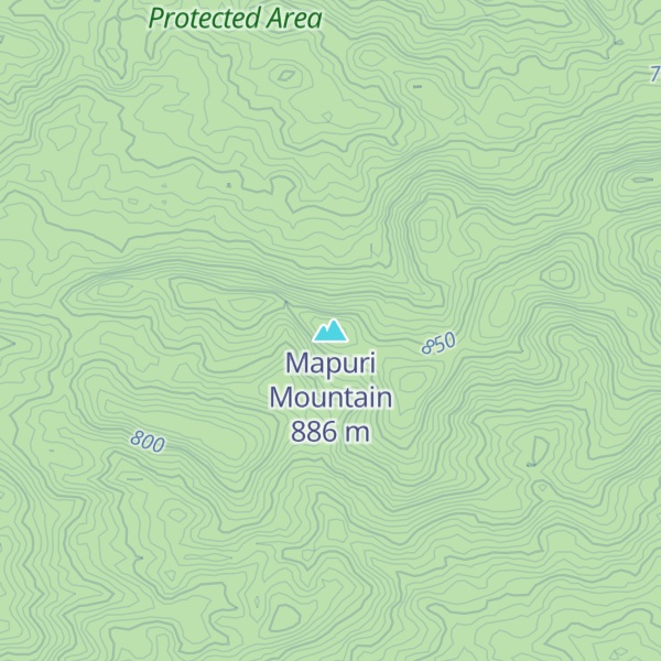 Map of Mapuri Mountain