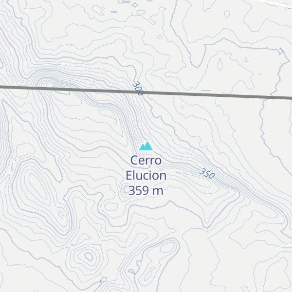 Map of Cerro Elucion