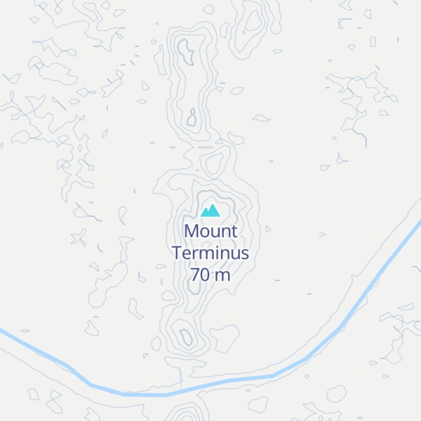 Map of Mount Terminus
