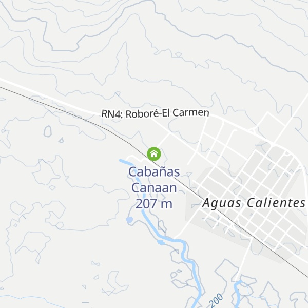 Map of Cabañas Canaan