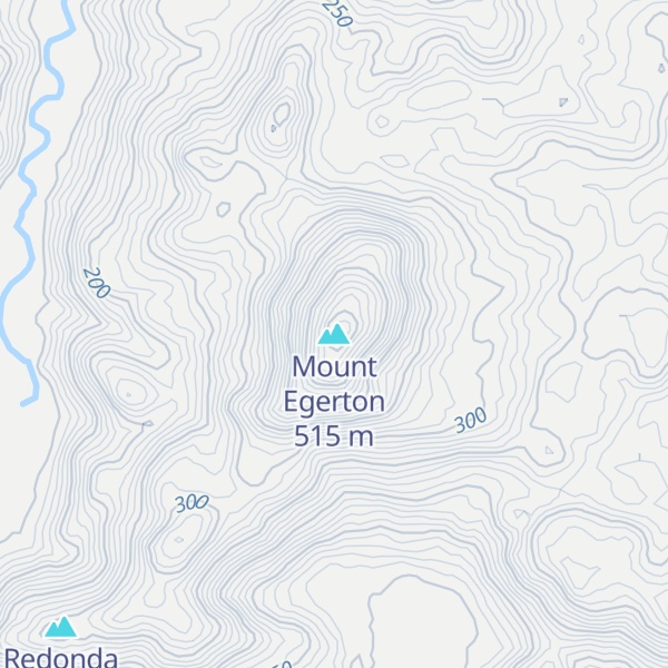 Map of Mount Egerton