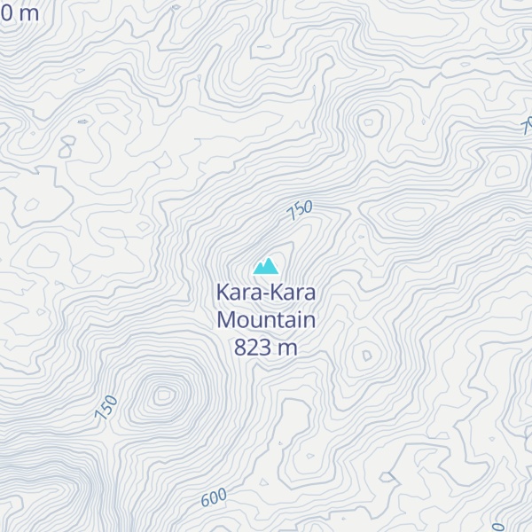 Map of Kara-Kara Mountain