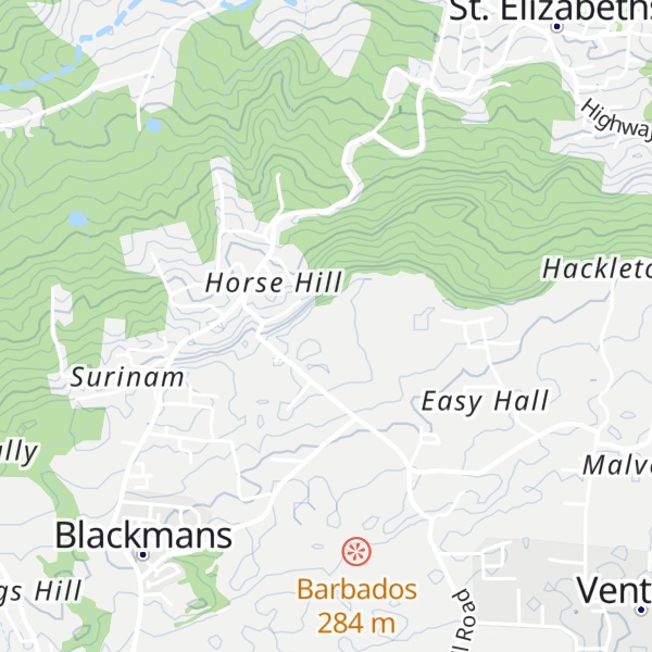 Map of Horse Hill
