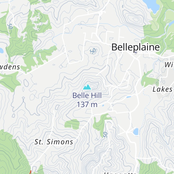 Map of Belle Hill