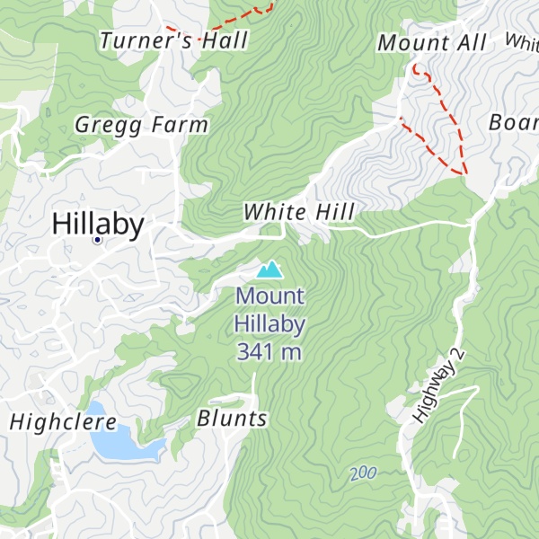 Map of Mount Hillaby