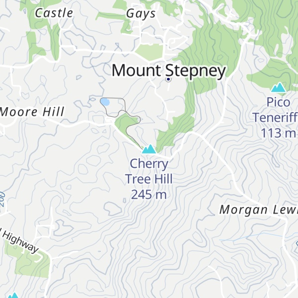 Map of Cherry Tree Hill