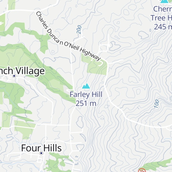 Map of Farley Hill
