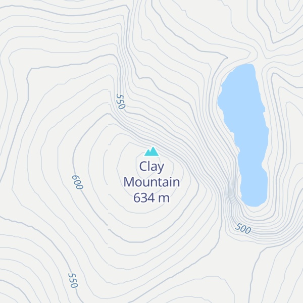 Map of Clay Mountain
