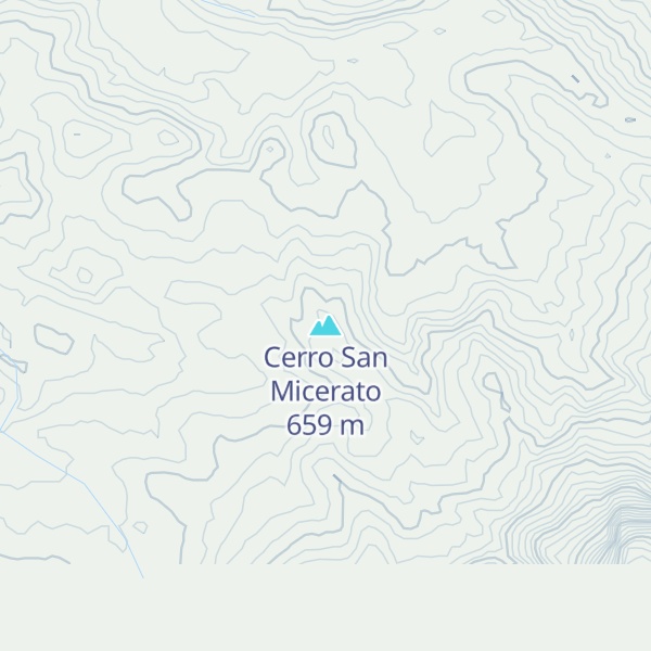 Map of Cerro San Micerato