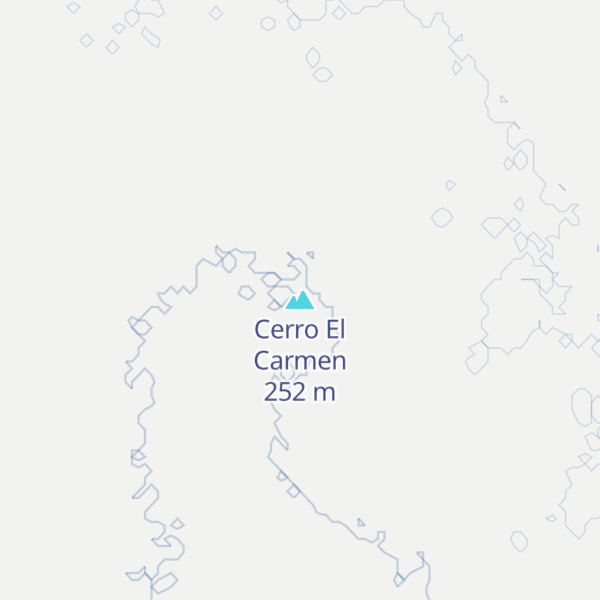 Map of Cerro El Carmen