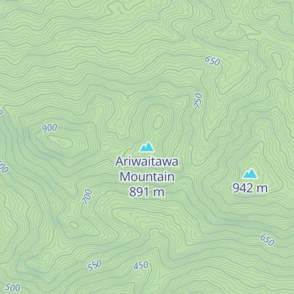 Map of Ariwaitawa Mountain