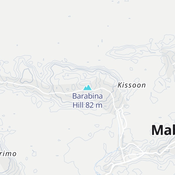 Map of Barabina Hill