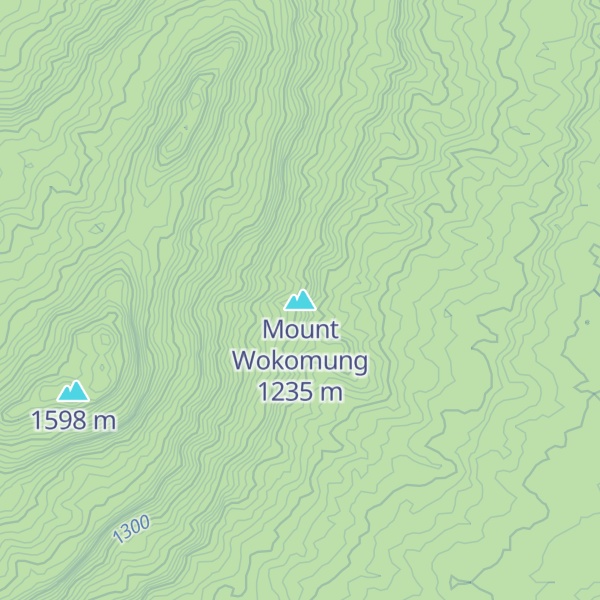 Map of Mount Wokomung
