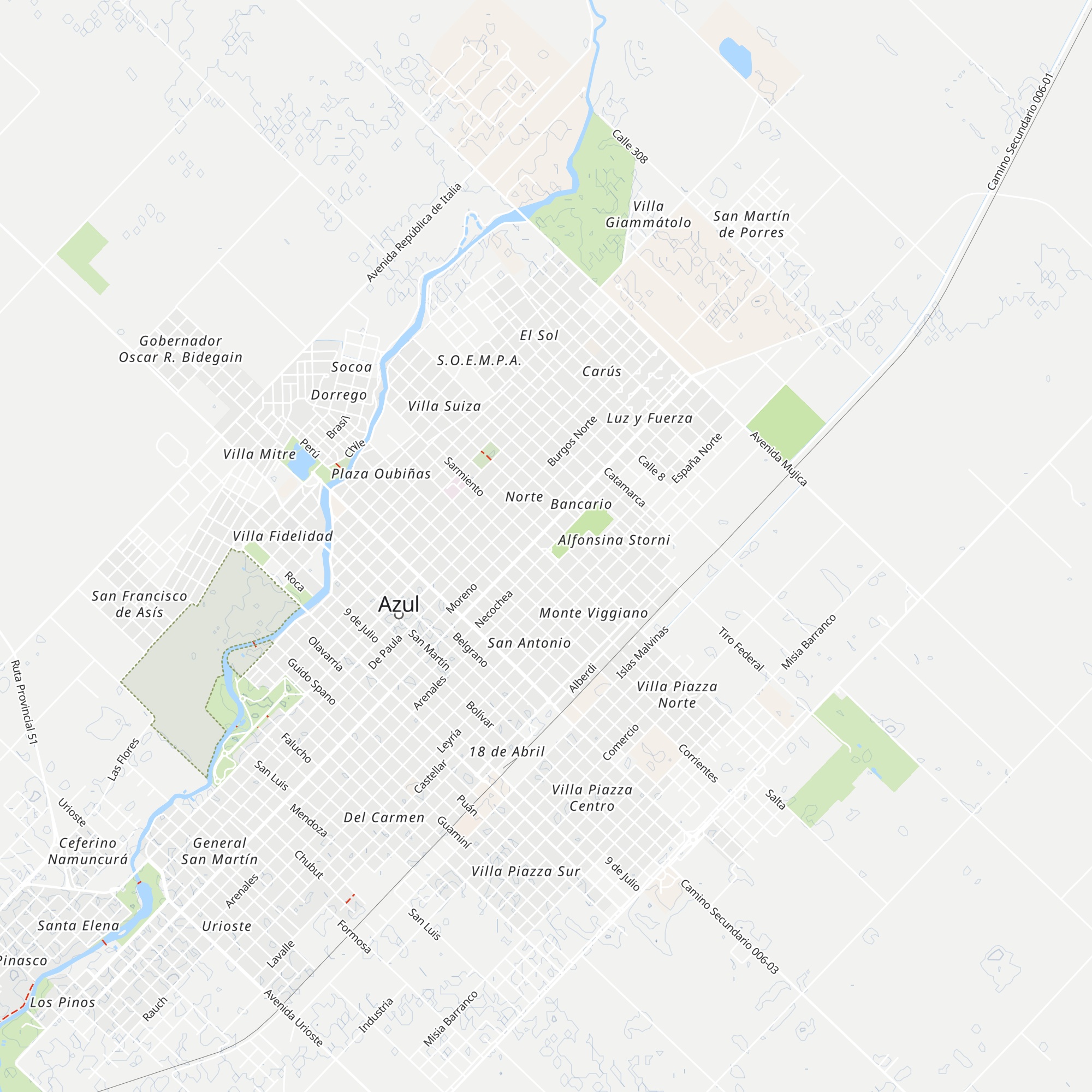Centro de interpretación arq. Salomone map