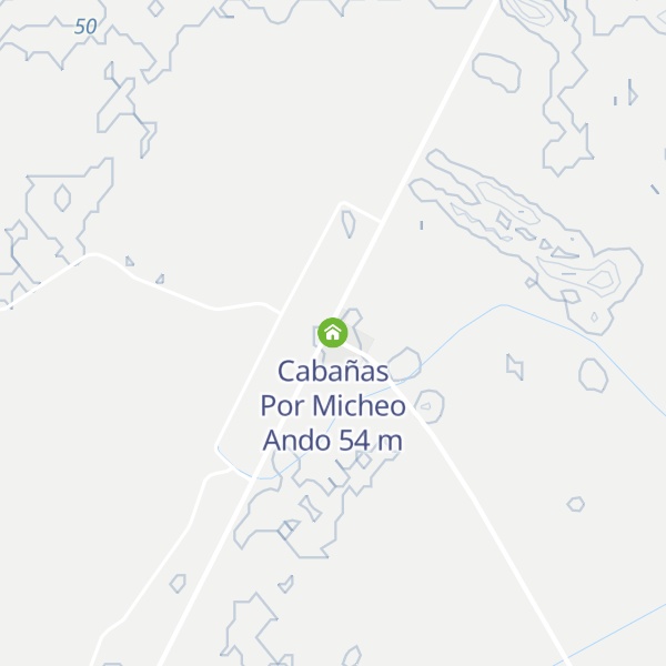 Map of Cabañas Por Micheo Ando