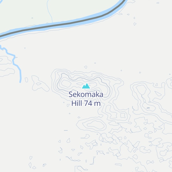 Map of Sekomaka Hill