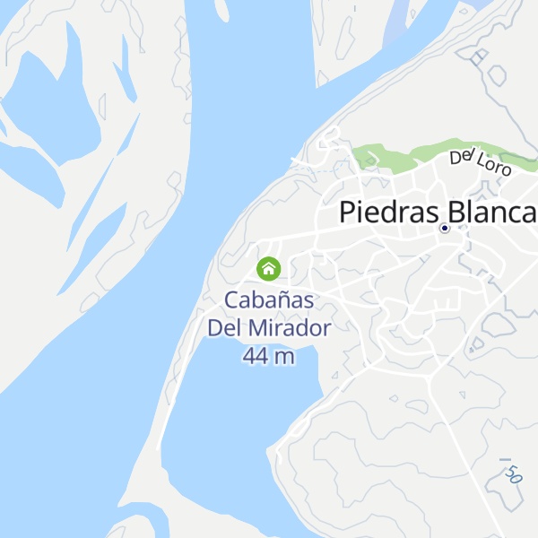 Map of Cabañas Del Mirador