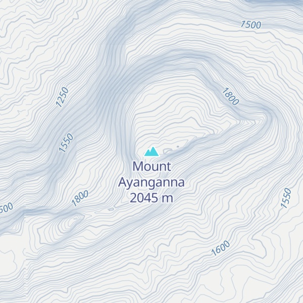 Map of Mount Ayanganna