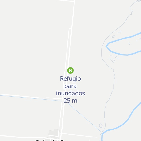 Map of Refugio para inundados
