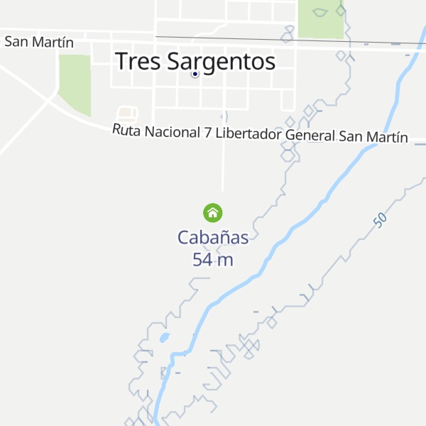 Map of Cabañas