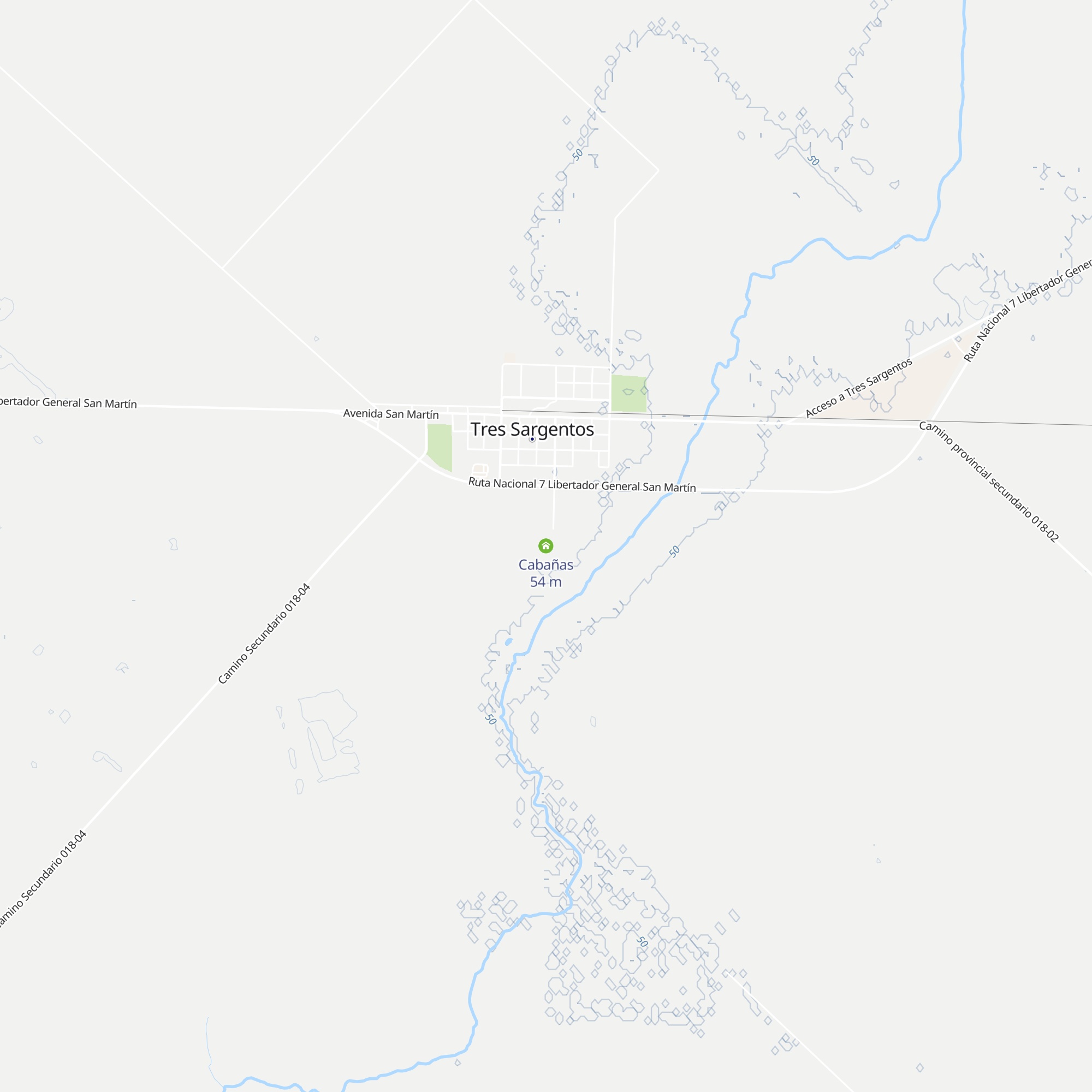 Cabañas map