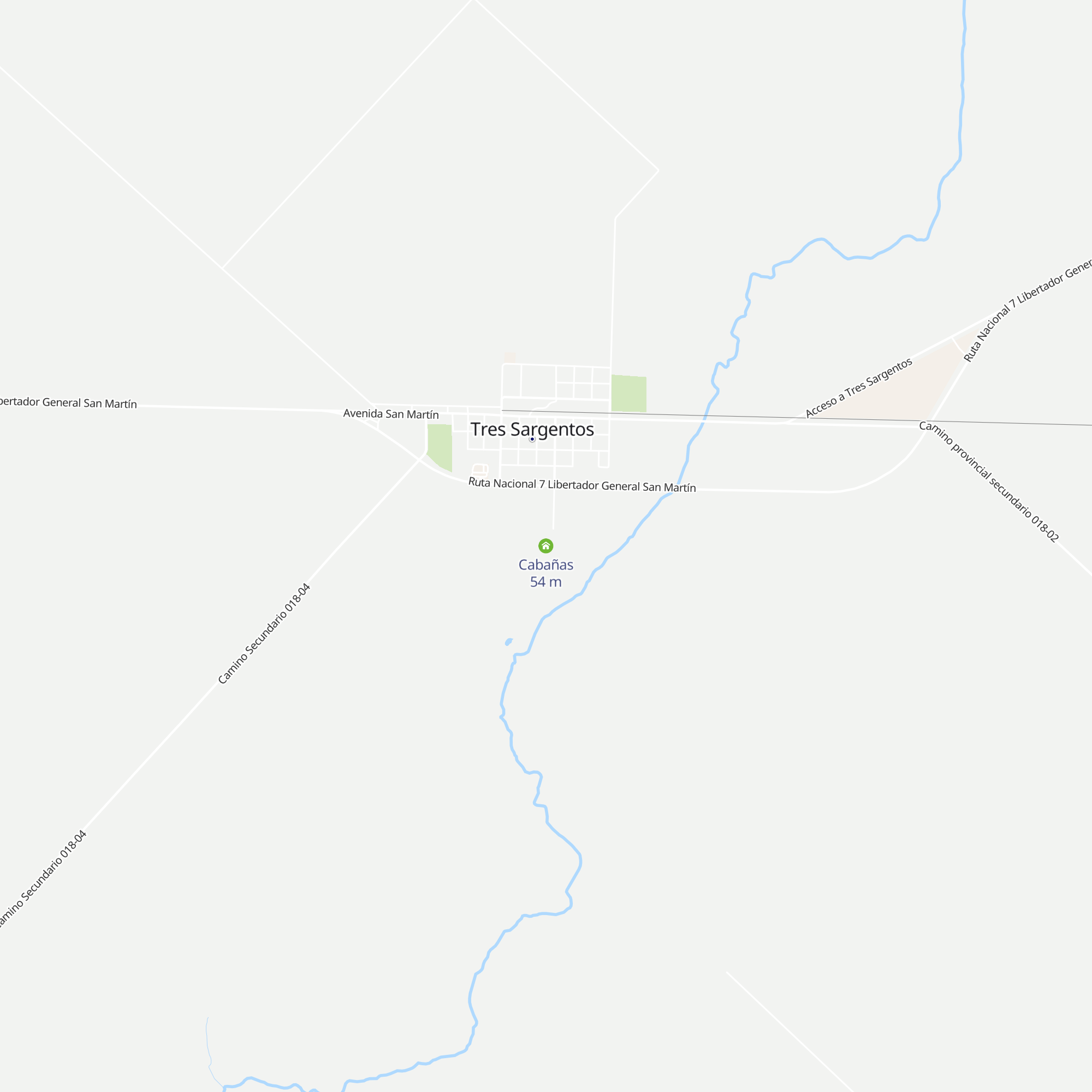 Cabañas map