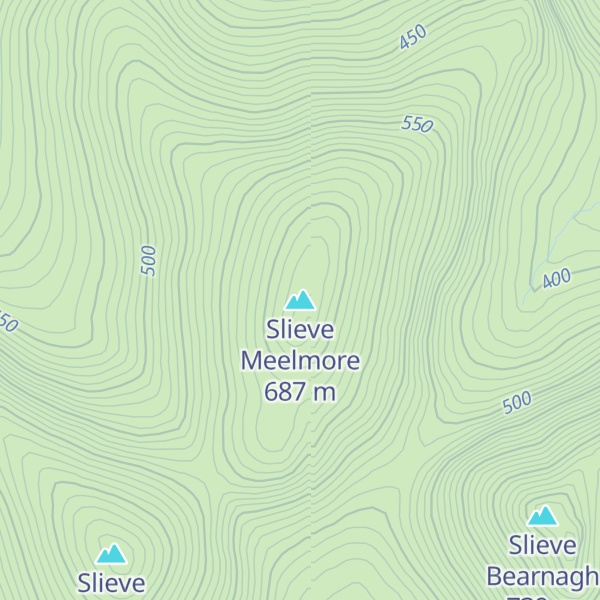 Map of Slieve Meelmore