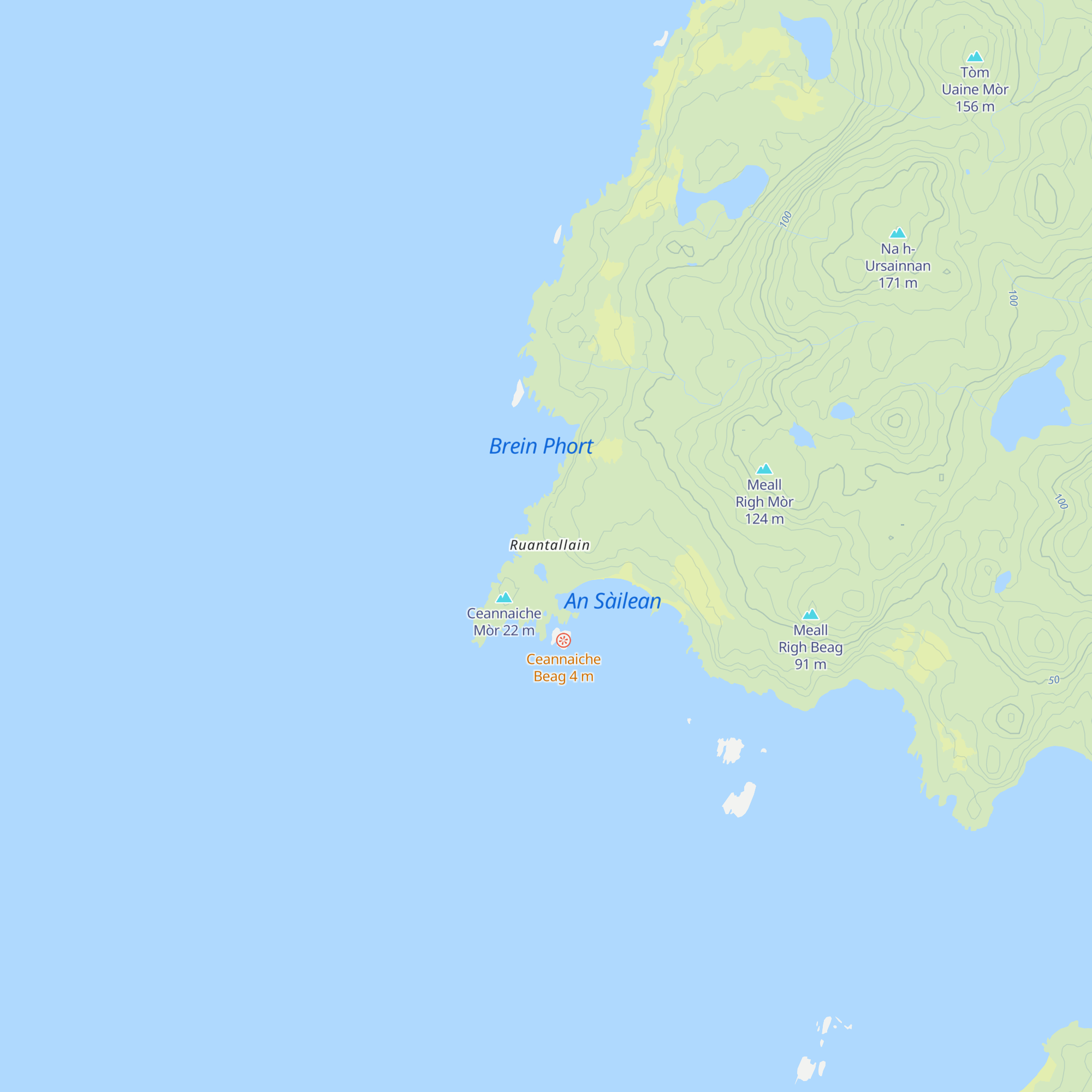 Ruantallain map